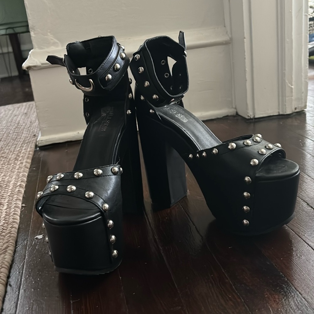Goth platform heels